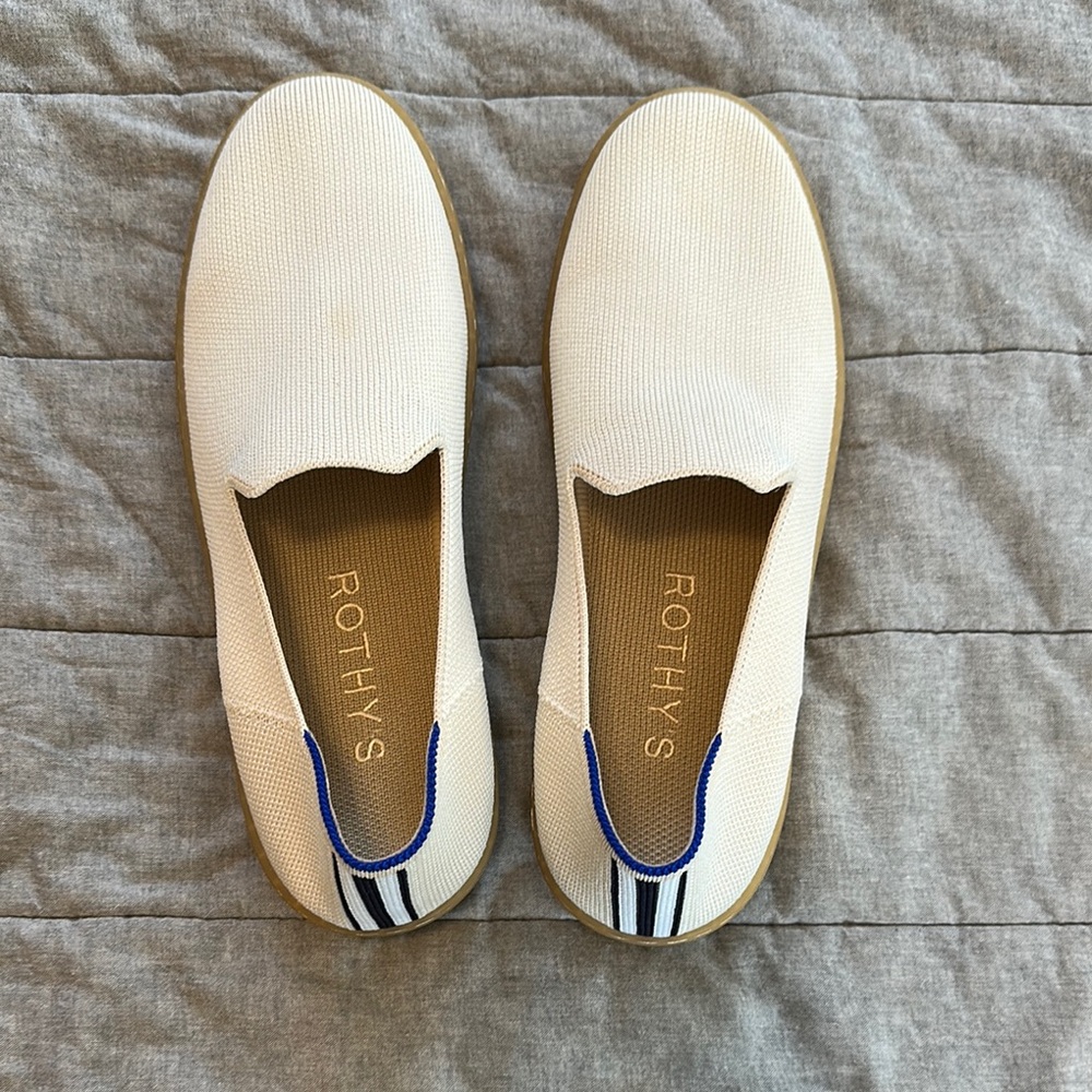 Rothy's Cream The Sneaker Slip-Ons